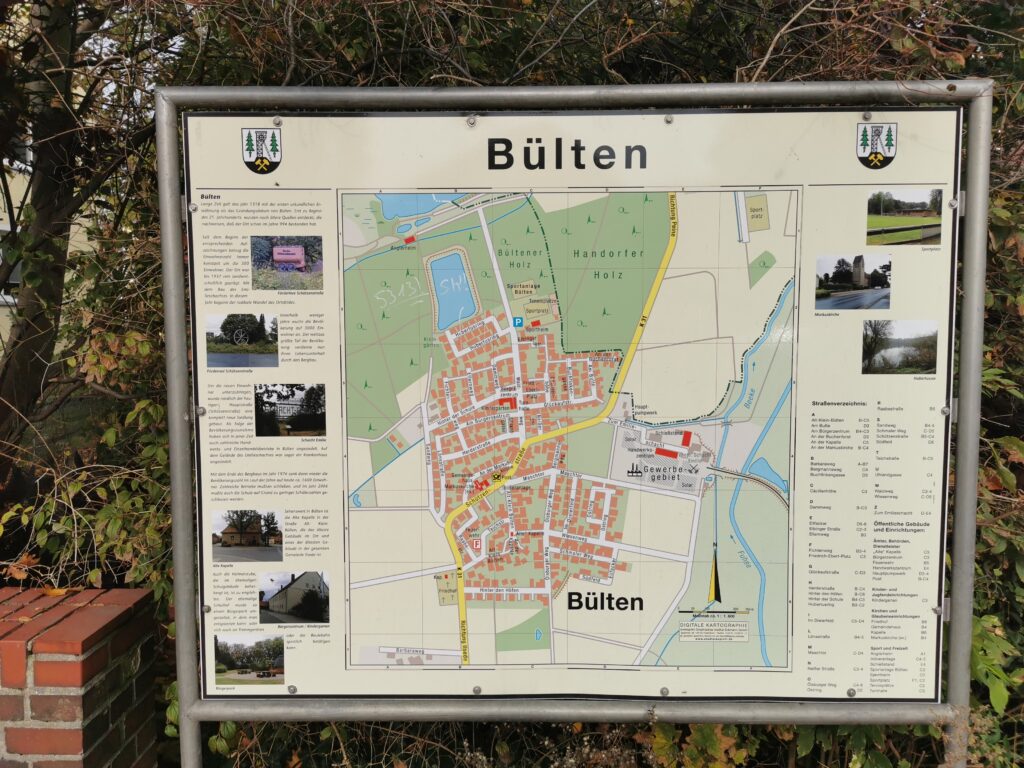 Straßennamen Bülten