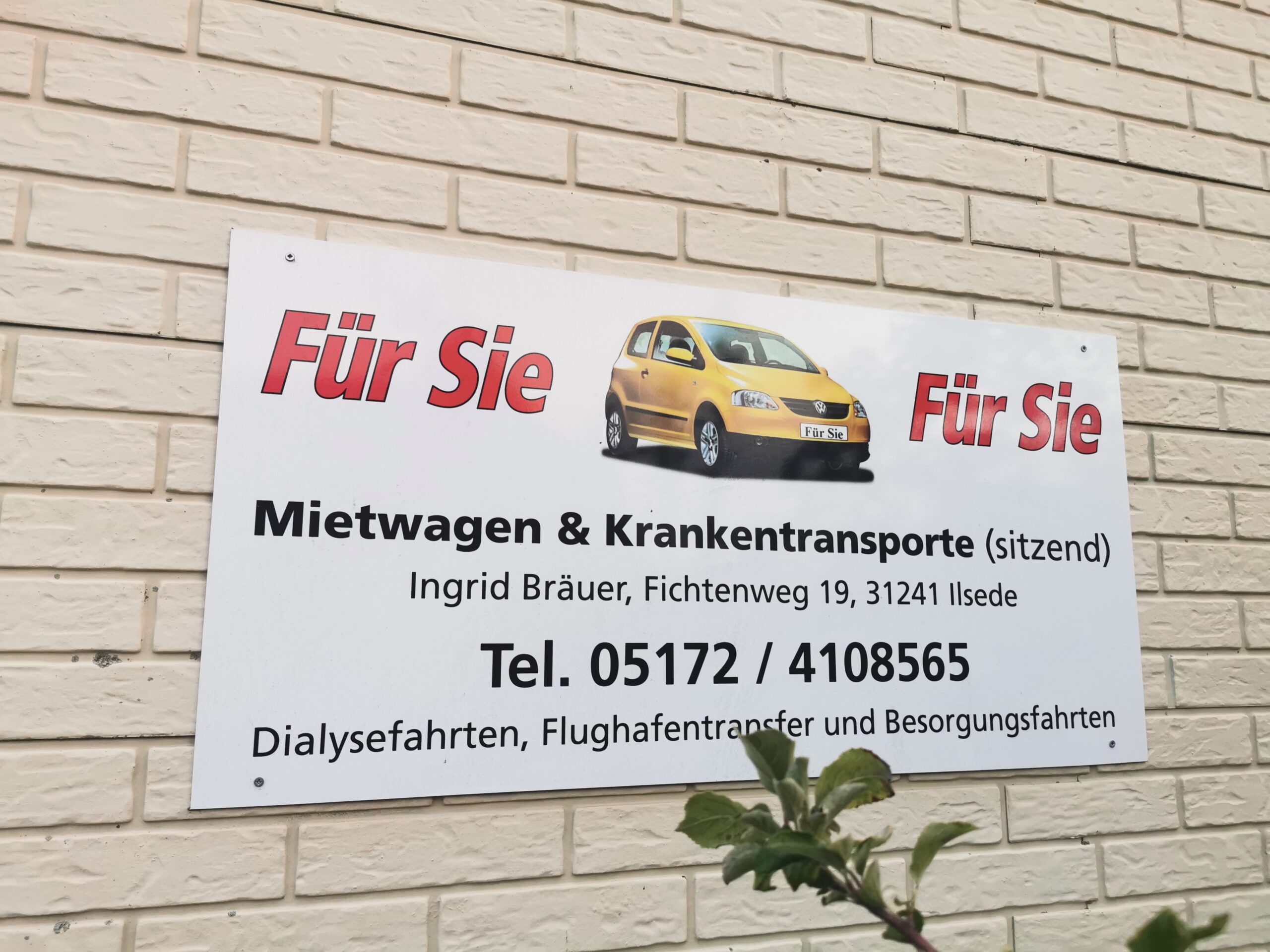 Für Sie - Mietwagen & Krankentransporte